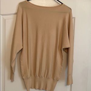 Tan sweater with band